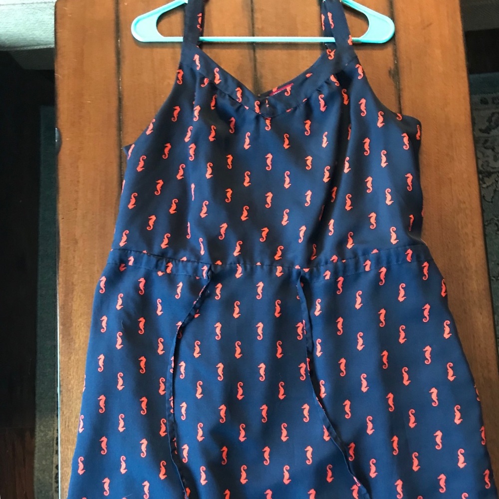 Blue and Orange Seahorse Dress